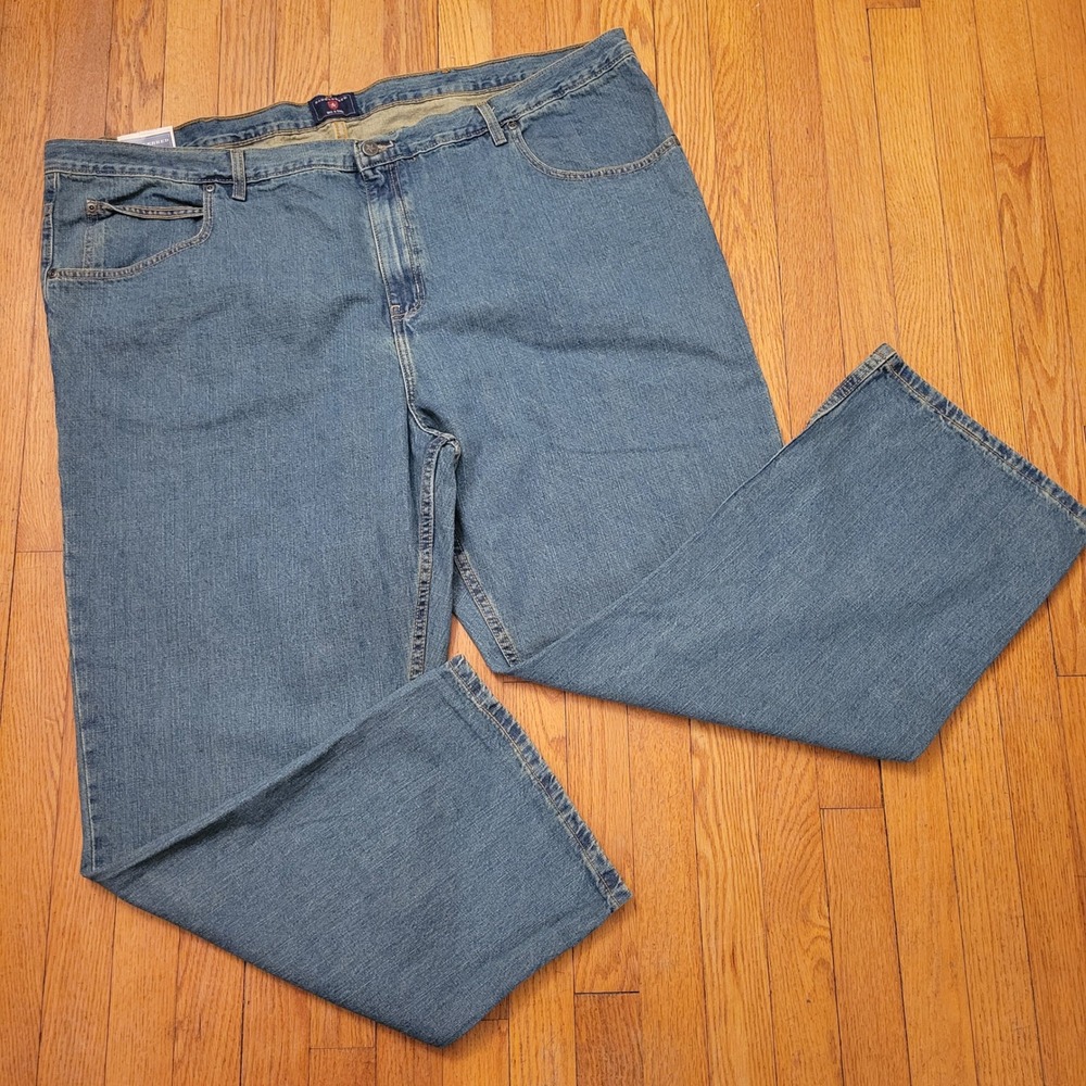 Saddlebred Jeans 52x32 Big Tall Classic Tucker Blue‎ Denim Pants NEW Work Chores